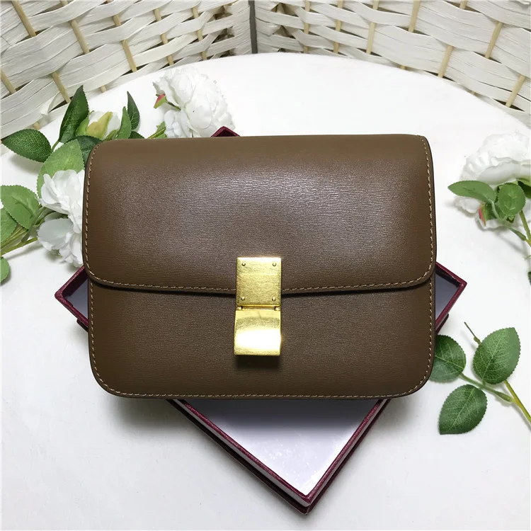 

2019 new hand rub pattern beancurd bag head layer leather women's bag single shoulder slant cross leisure fashion small square