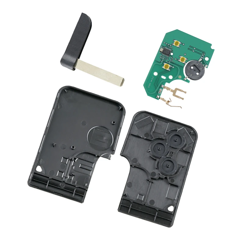 PREISEI без логотипа 3 кнопки автомобильный полный дистанционный ключ для Renault карта