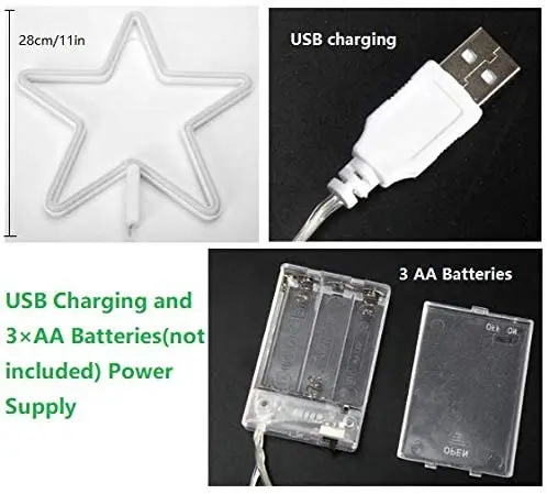 Неоновый светильник с пентаграммой неоновые световые вывески теплый белый