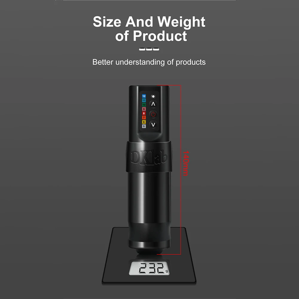 Ручка для тату-машинки DKLAB профессиональная беспроводная ручка тату