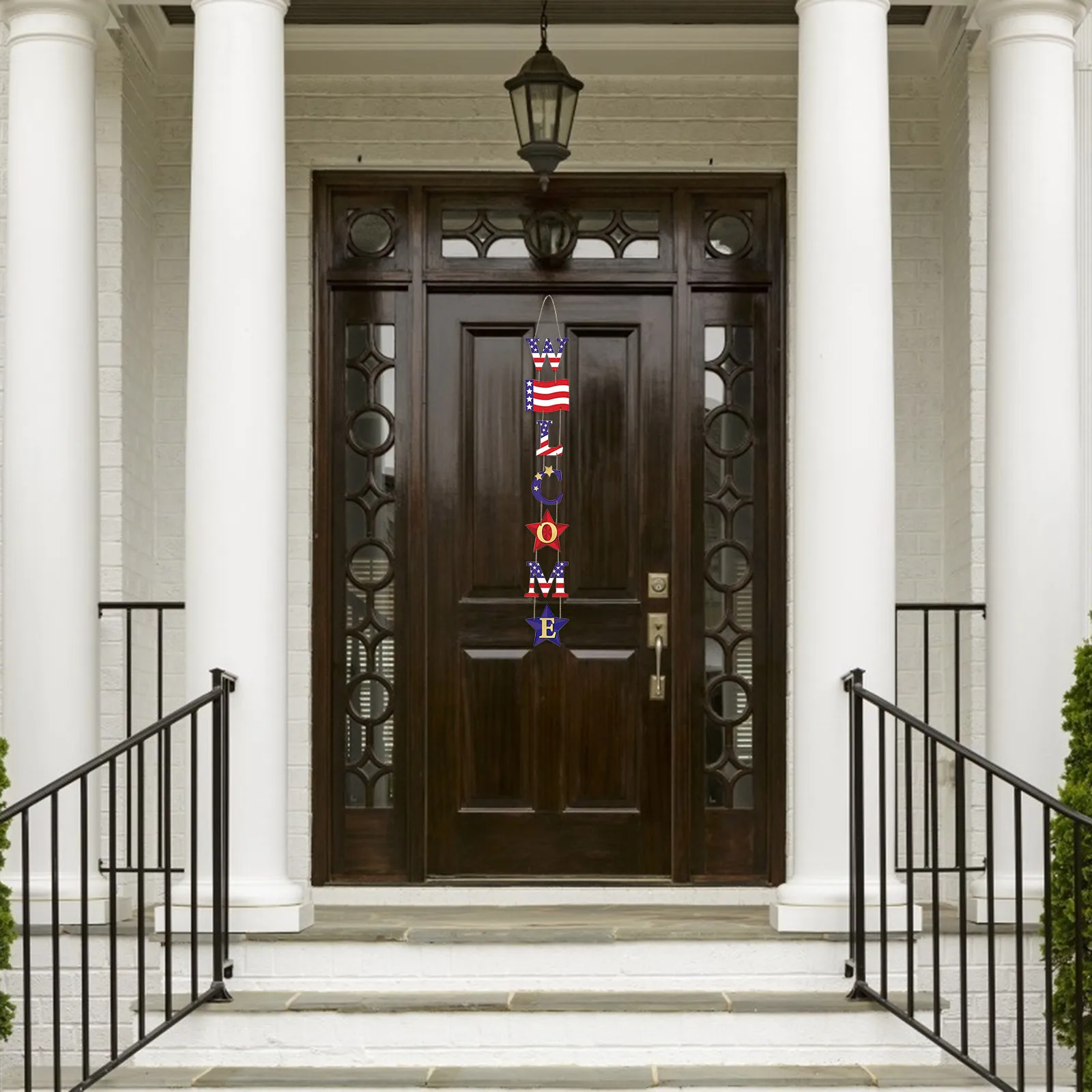

1 Piece American Welcome Sign Patriotic Door Hanging Decoration Ropes for party decoracin de habitacin
