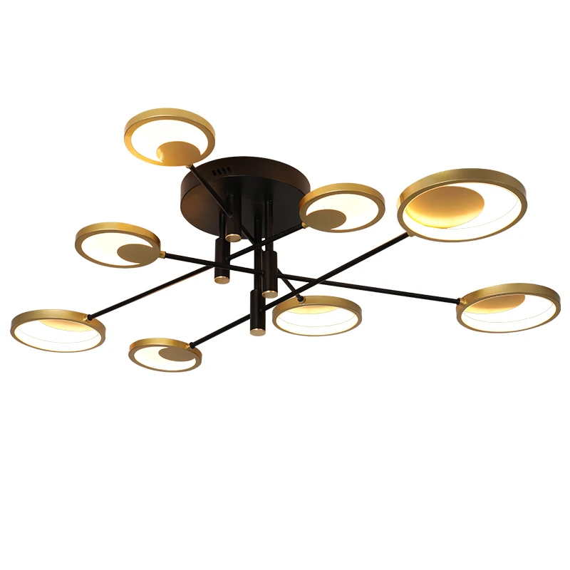 

Modern New Design LED Chandeliers Lighting For Bedroom Loft Living Room Kitchen Auditorium Studyroom Indoor Home Lights 90-260V
