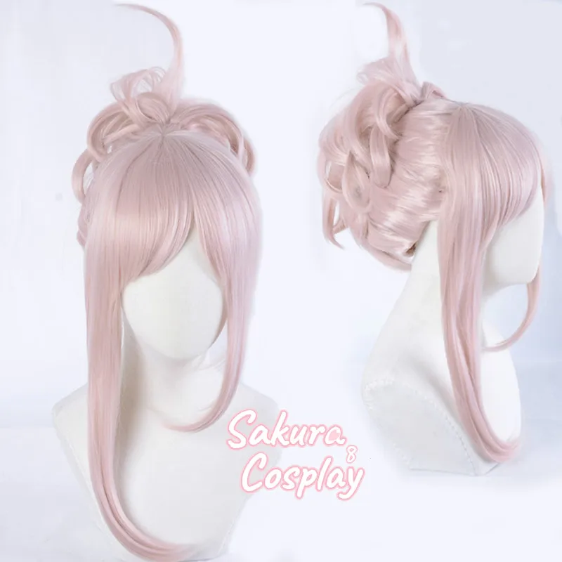 

Fate Grand Order FGO Miyamoto Musashi Cosplay Long Curly Pink Ponytail Heat Resistant Synthetic Hair Halloween + Free Wig Cap