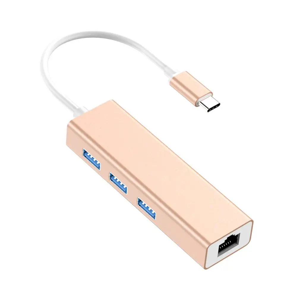 Usb 3 1 Usb-C Тип C 10/100/1000 Мбит/с Gigabit Ethernet Rj45 сетевой адаптер с портами (стандарт 0