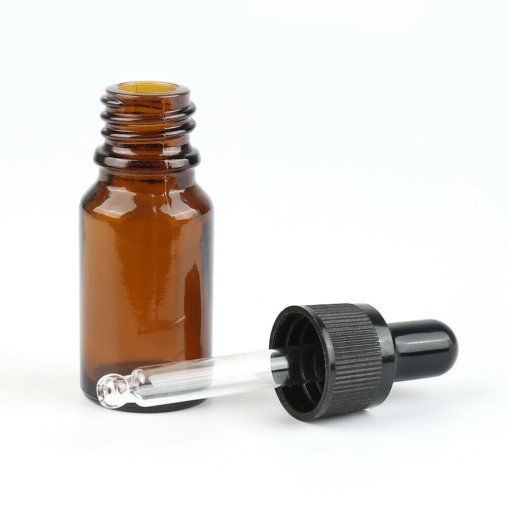 50ml / 100ml Empty Dropper Bottle Amber Essential Oil Glass Aromatherapy Liquid Drop Massage Pipette Bottles Refillable | Красота и