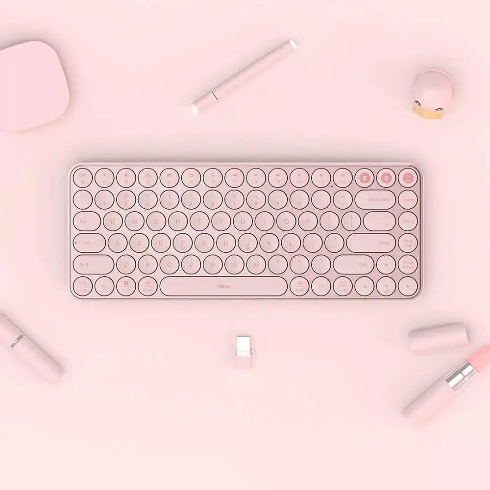 For Xiaomi Laptop Keyboard MIIIW Wireless Bluetooth Dual Mode 85 Keys Mini teclado 2.4GHz Tablet gaming keyboard | Электроника