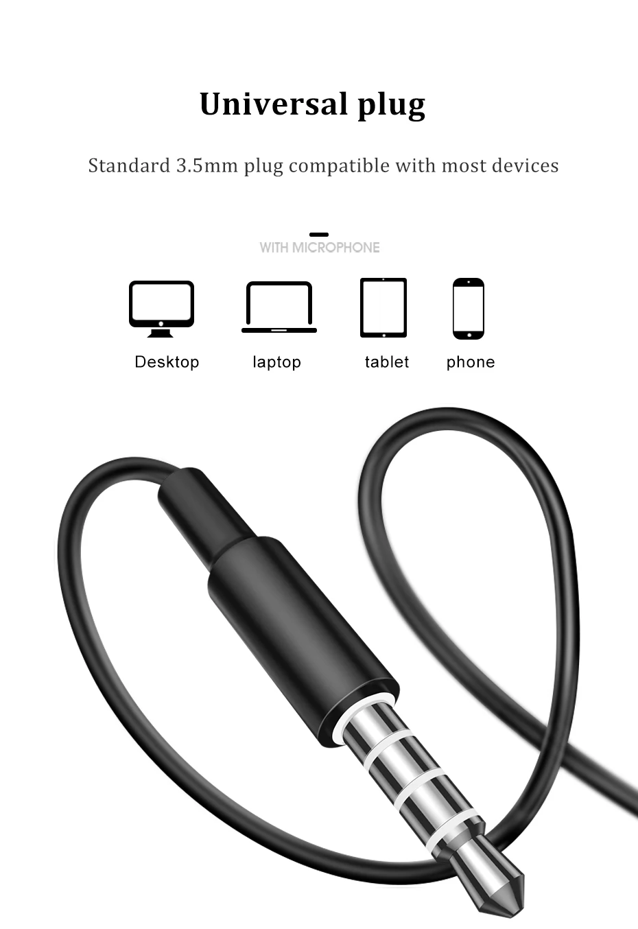 HOCO 3,5 мм наушники с супер басами для Xiaomi huawei samsung Earbudz наушники с микрофоном игровая гарнитура