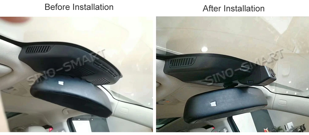 SINOSMART Novatek 96658 автомобильный WiFi DVR камера для Mercedes Benz Vito V260 V Класс Приложение управление 1080P SONY IMX323