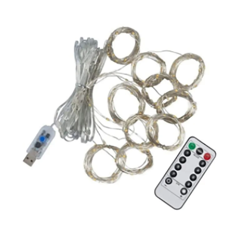 3 м светодиодный гирляндой гирлянда Шторы лампы дистанционного Управление USB