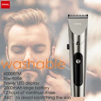xiaomi riwa barber hair clipper led screen washable electric trimmer rechargeable professional hair machine trimmer for men