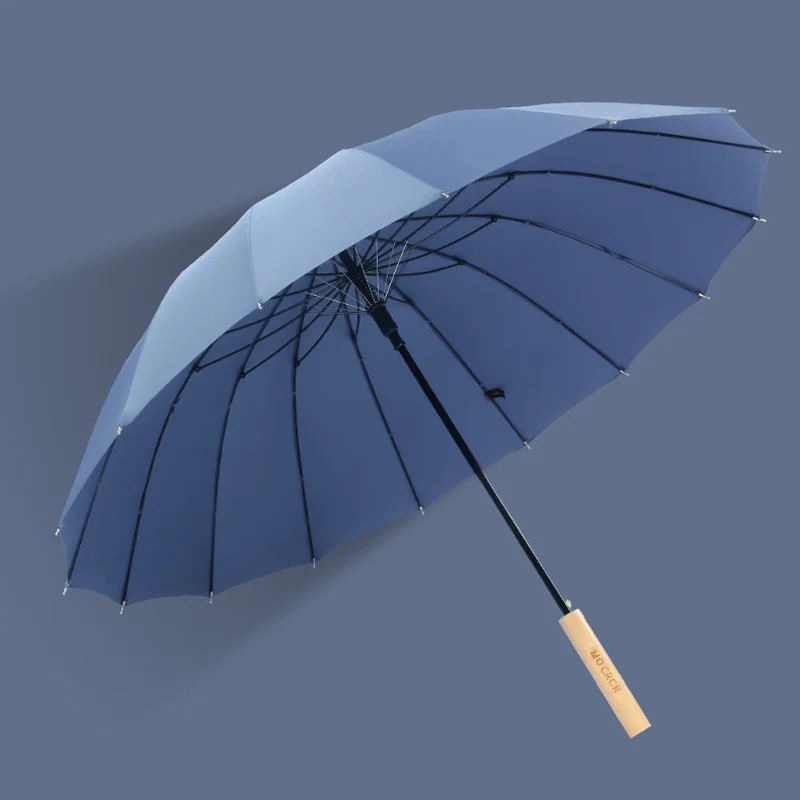 

Elegant Wooden Handle Umbrella 16k Windproof Big Rain Umbrellas Men Women Stick Long handle Umbrella Guarda Chuva Mens Gifts