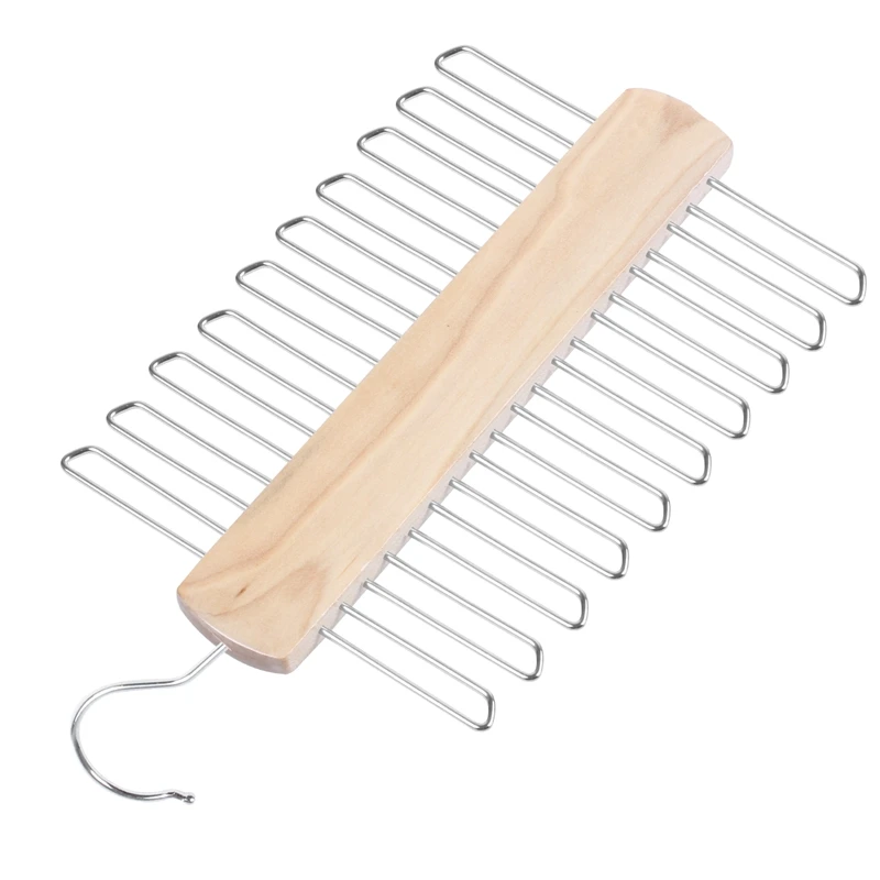 Магазин 20 бар деревянная вешалка для галстука-шарфы и пояс вешалка-Органайзер |