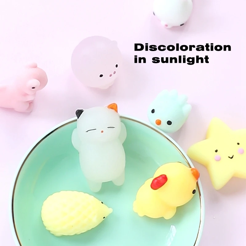 Мини Изменение цвета мягкий милый Кот мочи Squeeze эластичный каваи Распаковка