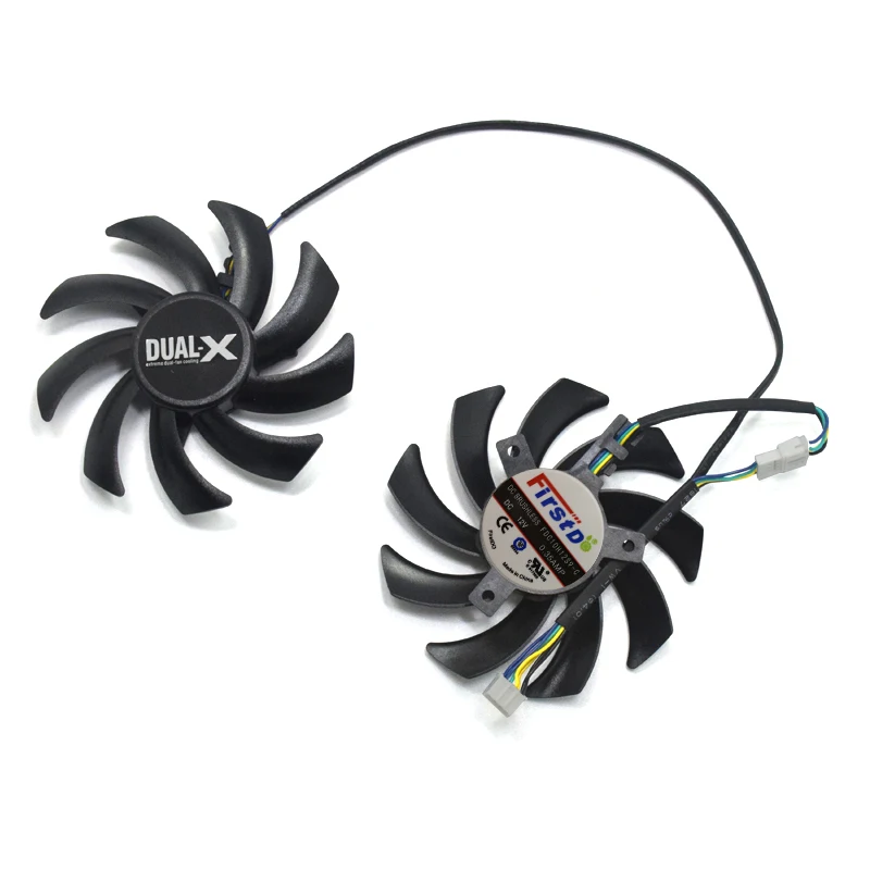 FDC10H12S9-C FDC10H12S9-C FD7010H12S 85 мм сапфир HD6850 HD6970 HD7870 2G HD7950 HD7970 R9 270X 280X Radeon VGA карты вентилятор охлаждения - Цвет лезвия: FDC10H12S9-C