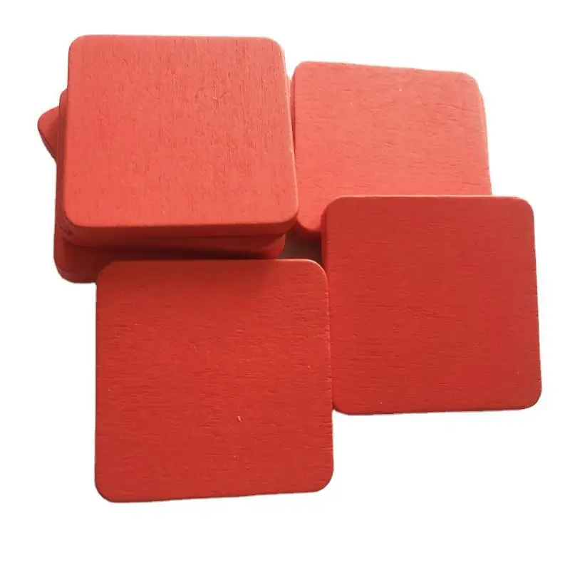 

Wooden Craft Color Green Square Triangle Puzzle Children's Toys Creativity