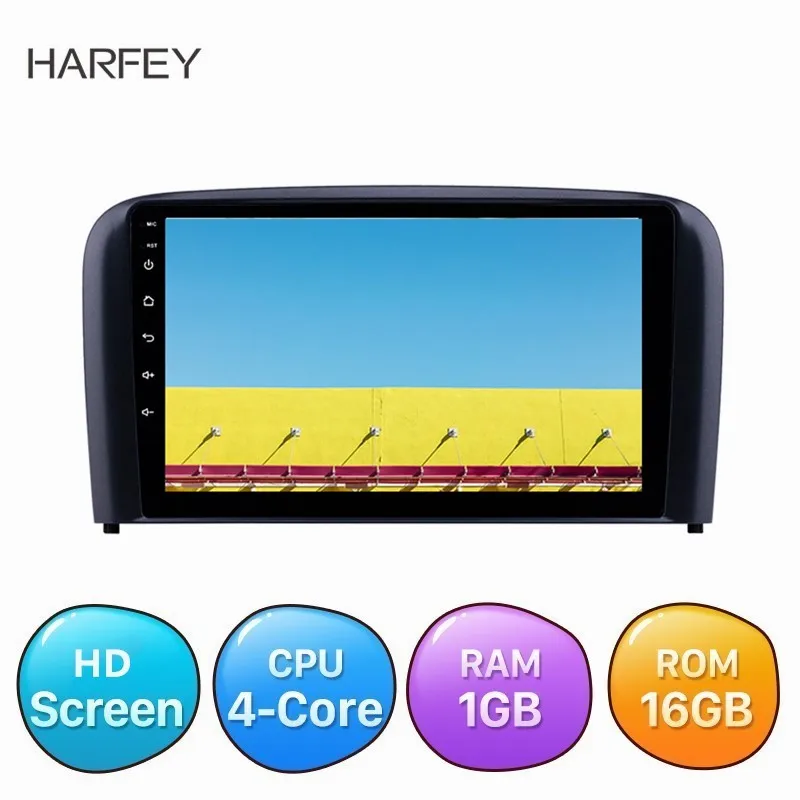 Автомагнитола Harfey 2DIN 9 дюймов стерео для Volvo S80 2004 2005 2006 GPS Navi USB AUX Android 8 1 поддержка