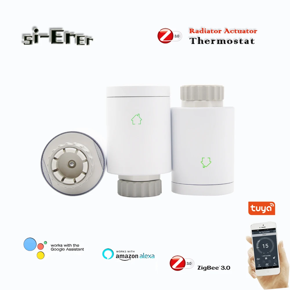 Термостатический клапан Zigbee 3 0 для регулировки пола TUYA с программируемым