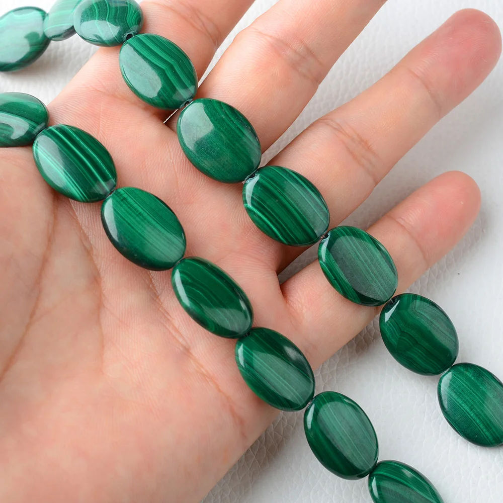 Малахитовые свободные овальные бусины 8X10/8X12/ 10x1 4 мм/12x1 6 мм/13x1 8 мм/15x20 мм 15 5&quot