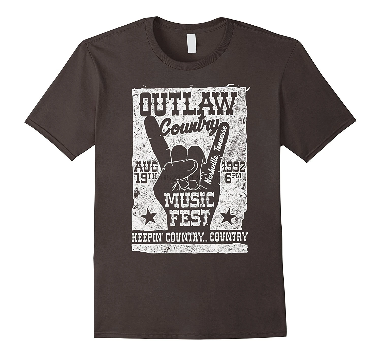 Модная хлопковая Мужская футболка с принтом Outlaw кантри музыка ФЭСТ нэвиль