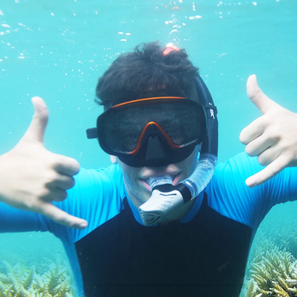 

Scuba Diving Mask Anti-Fog Snorkeling Swimming Goggles Snorkel Underwater Sports Breathing Tube Set Snorkeling Equipment