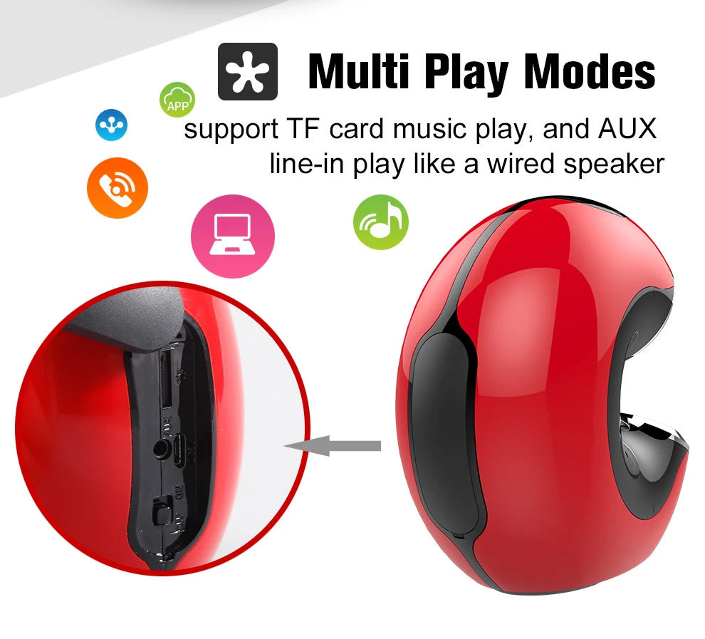 ZEALOT S33 беспроводной мини-динамик s 3D стерео портативный Улитка Bluetooth динамик сабвуфер Встроенный микрофон Поддержка TF карты