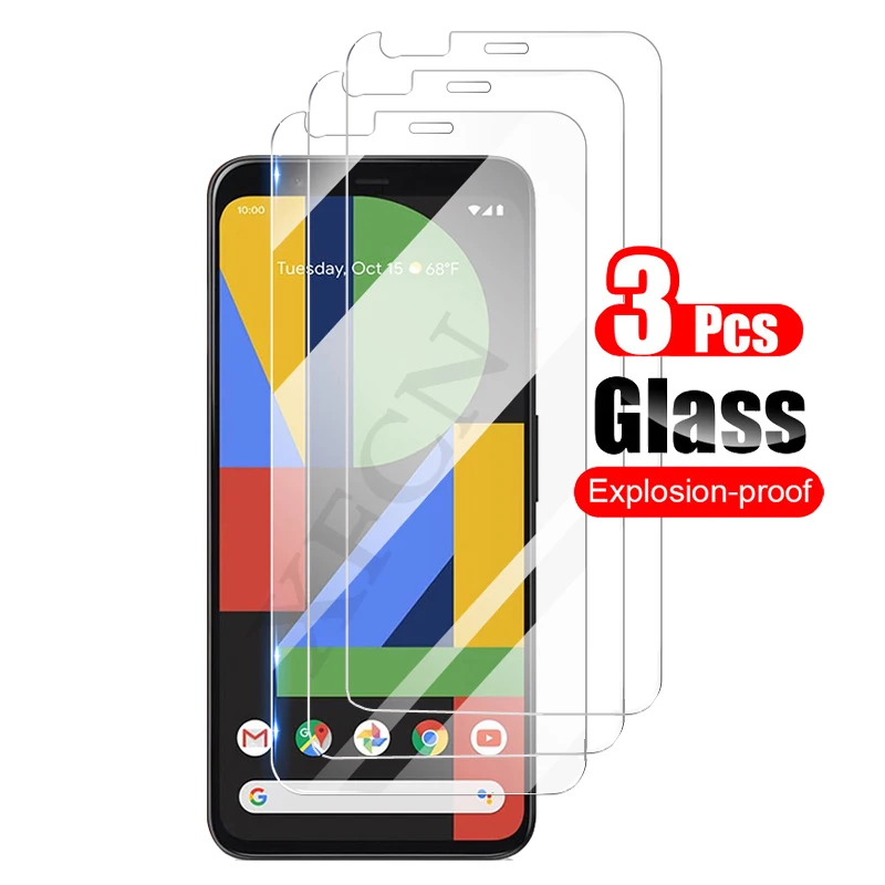 

3Pcs 9H Tempered Glass For Google Pixel 4 Pixel4 XL 4a 5a 5G Screen Protector Film For Pixel 3a 4XL 3XL 2XL 5 6 Protective Glass