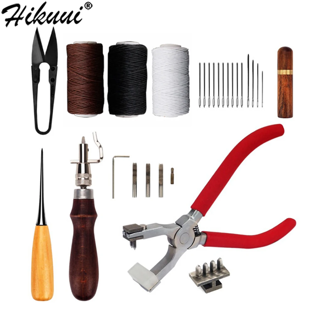 Набор инструментов для кожевенного ремесла ручка шитья Кожевенная игла Cobbler