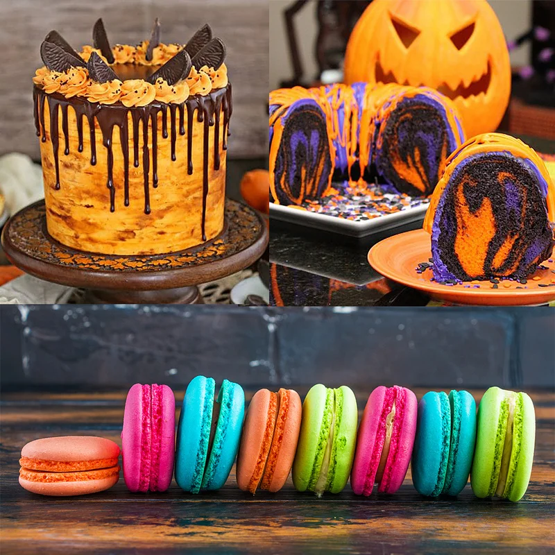 Съедобный пищевой порошок 10 г оранжевый краситель для украшения торта выпечки и