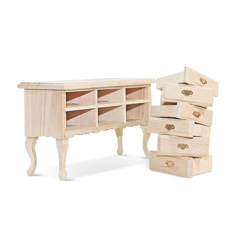 

1/12 Mini Dollhouse Furniture Desk Miniature Toy for Doll House Decoration