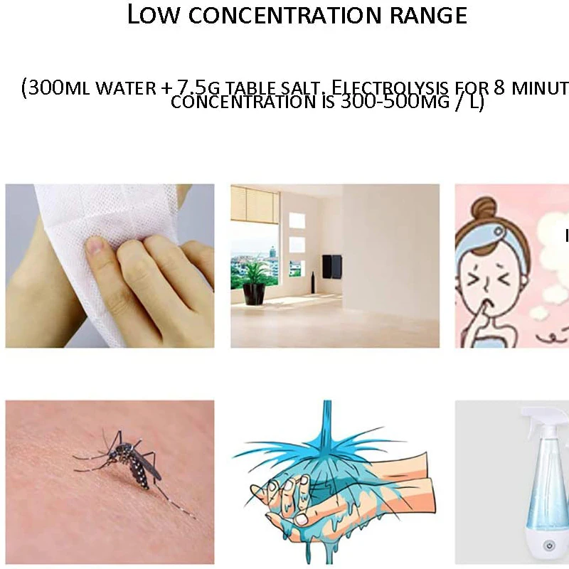 

220V/110V Hypochlorous Acid Water Maker Machine Household Disinfectant Machine Healthy Environmental Water Purifier