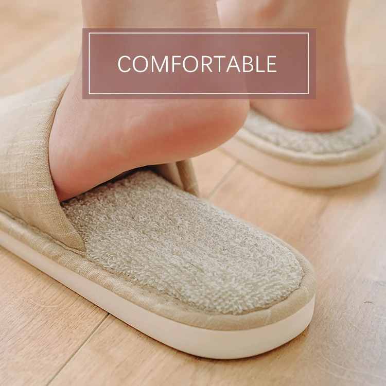 Женские хлопковые домашние тапочки Сезон весна-осень Удобные теплые для