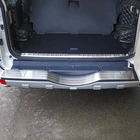 Защитная накладка на задний бампер для Mitsubishi Pajero V80, Shogun, Montero Limited, 2007-2019, из нержавеющей стали
