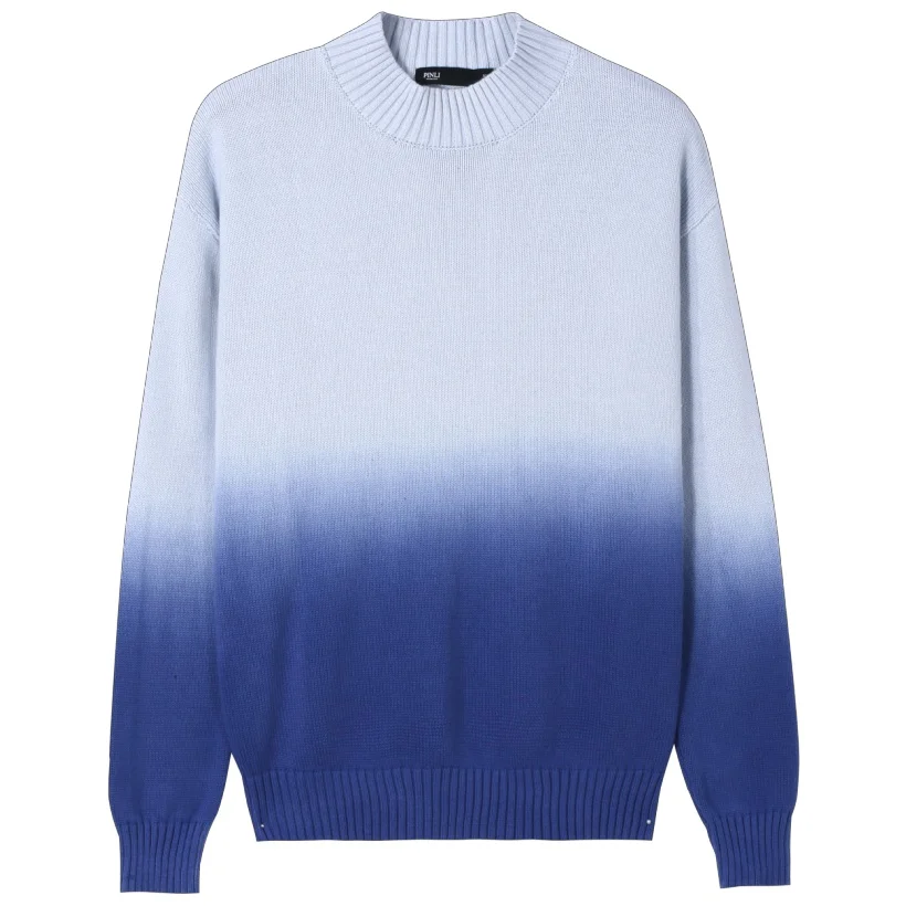 

Agasalho Masculino Mens Pullover Sweater Pinli Fall 2019 New Men's Decorated Body Round-collar Gradual Knitted Tide B193210207