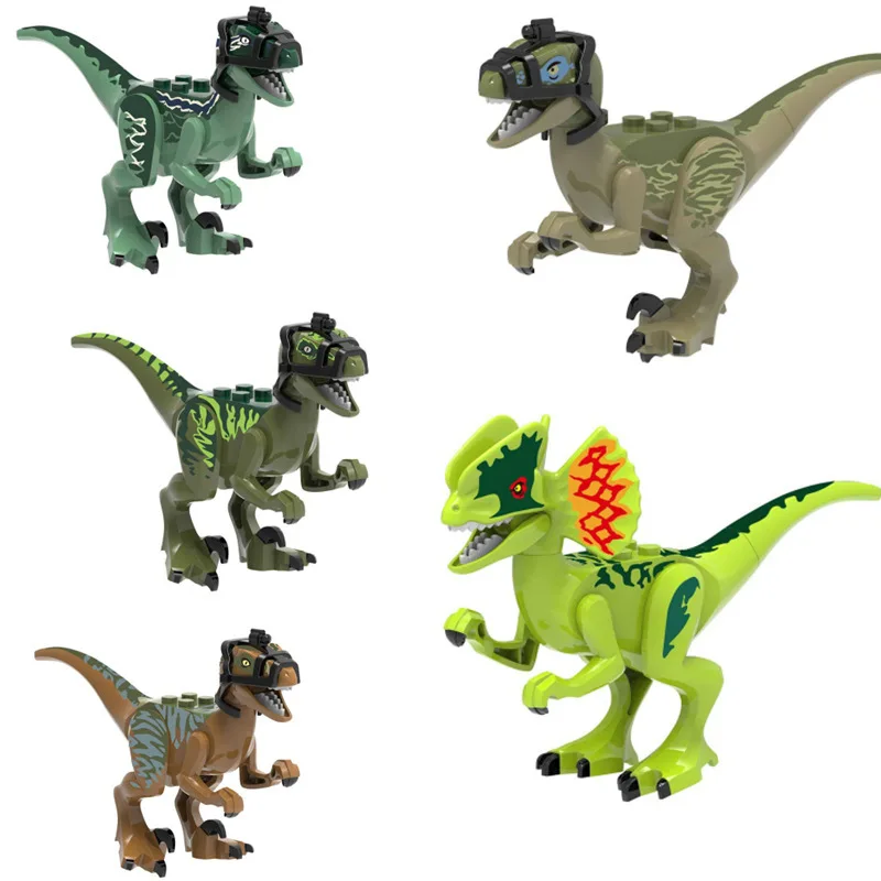 Building Blocks Duplo Animal Dinosaur Jurassic World Bricks Building Ducational Toys Mini Blocks for Kids Friends Toys Gift 