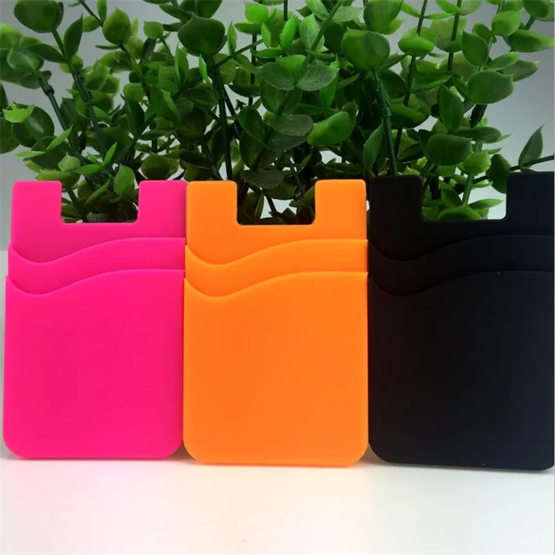 1 шт. 2020 унисекс Силиконовый эластичный клей карандаш карточный карман мобильный