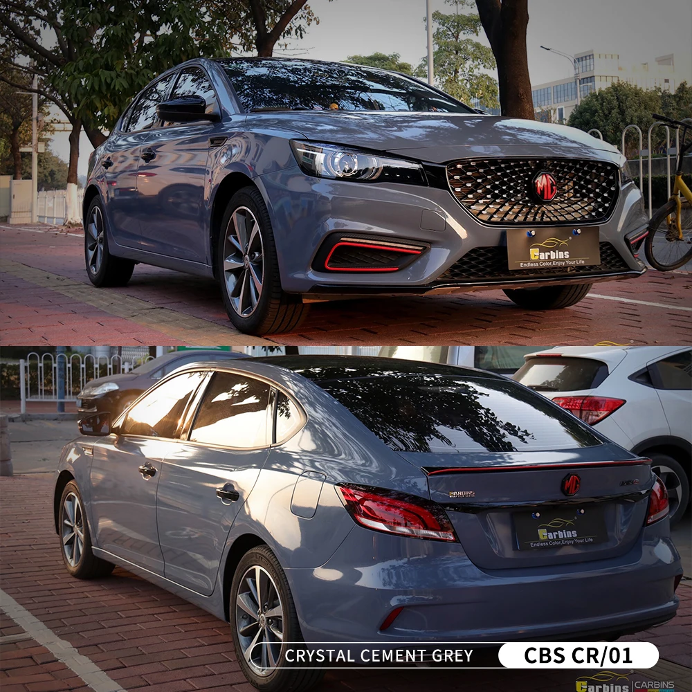 Новый стиль прозрачная цементная серая ПВХ полноразмерная виниловая пленка Gsm