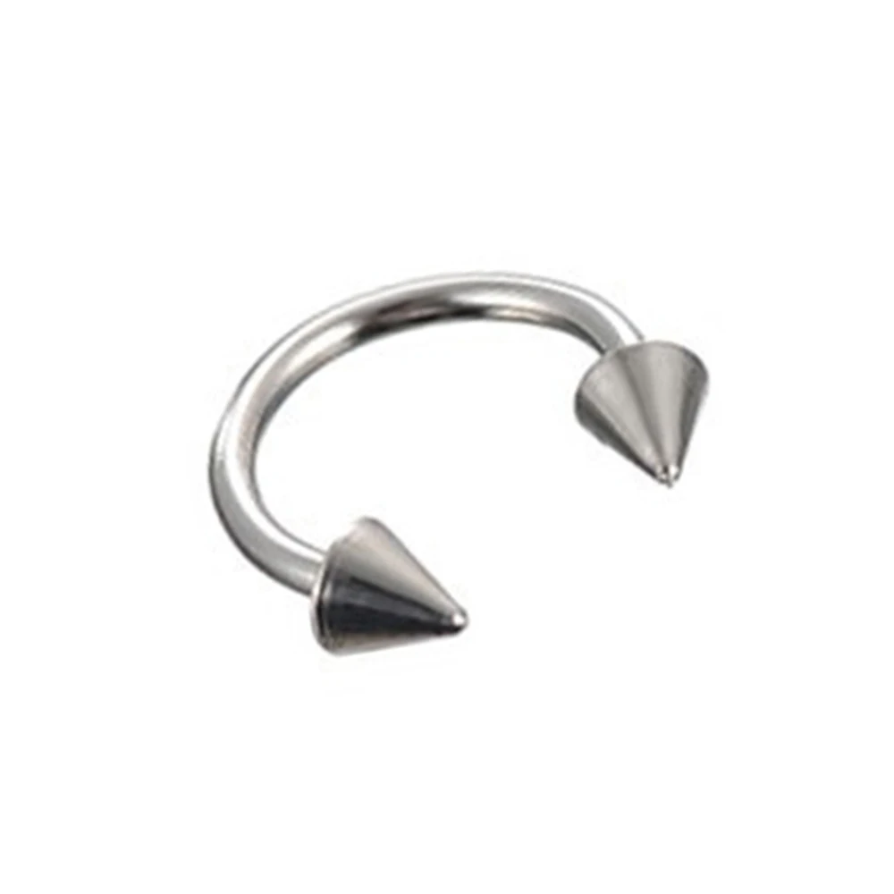 

1piece Fashion stainless steel Horseshoe Fake Nose Ring C Clip BCR Septum Lip Piercing Nose Rings Hoop For Women Men