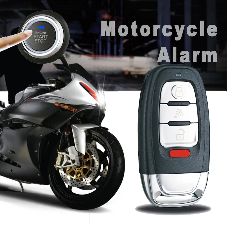Противоугонная система PKE для мотоцикла скутера 12 В умная Индукционная кнопка