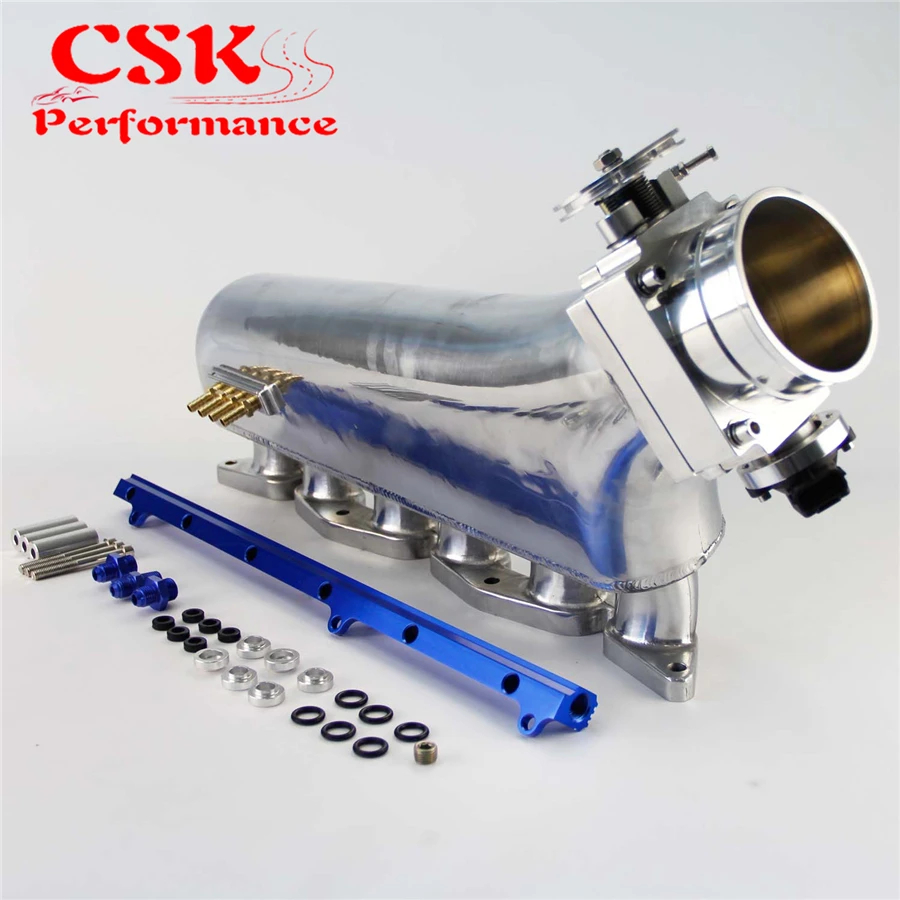 Впускной коллектор + Топливная рейка Корпус дроссельной заслонки 90 мм W/ TPS