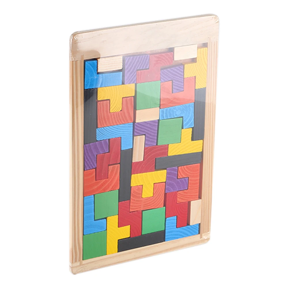 Пазлы тетрис деревянные для мальчиков и девочек яркие|Пазлы| |