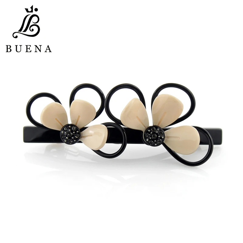 

Beautiful Ladies Hair Accessories Two Colors Hair Barrette Romantic Gift Hair Grip Acetate Hair Clips