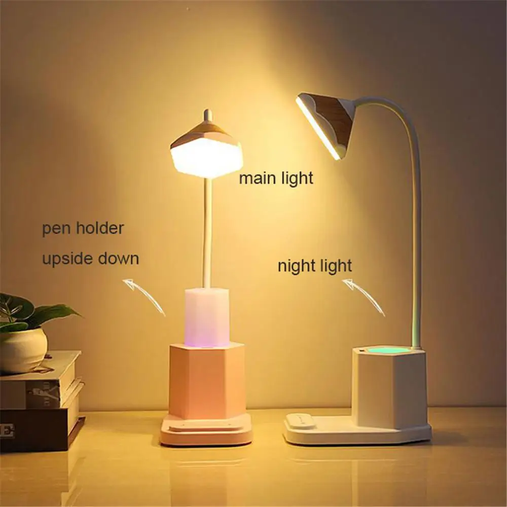 Светодиодная настольная лампа с usb портом перезаряжаемая сенсорная Настольная