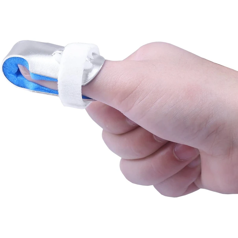 

Finger Splints Made for Finger Suffering Pain Sprains Strains Interior Loop Straps and Protective Ventilation Holes