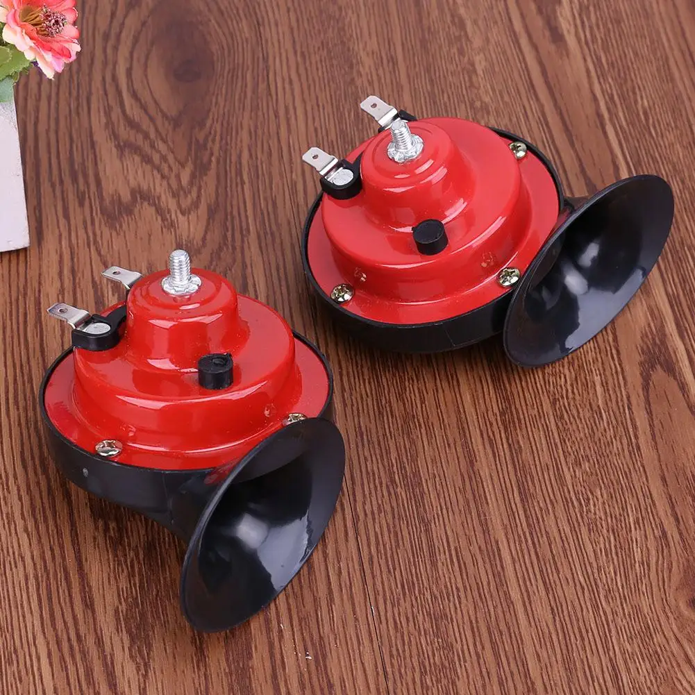 1 пара 12 в водонепроницаемый двойной тон Электрический гудок автомобиля Замена