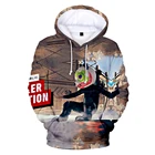 Толстовка с капюшоном для мужчин и женщин, модный дизайн 3D, Повседневная Уличная одежда с 3D принтом Республики, Свитшот