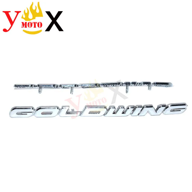 Хром ABS передний амортизатор логотип наклейка эмблема английский Золотой символ