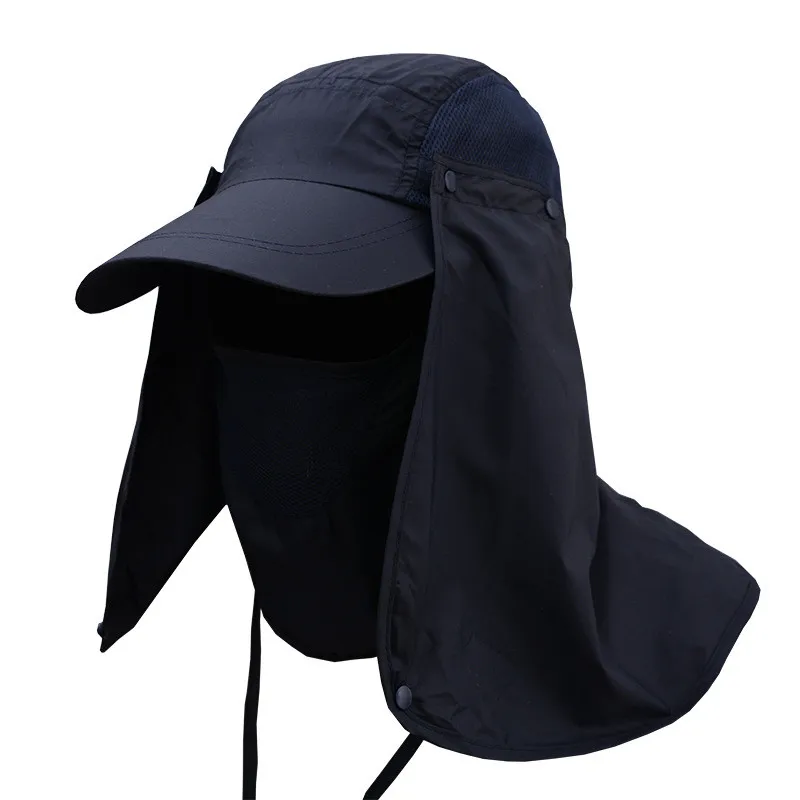 

Unisex Outdoor Visor Hats Fishing Block Quick Drying Hats Anti-ltraviolet Face And Neck Sun Protection Cover Fishing Leisure Hat