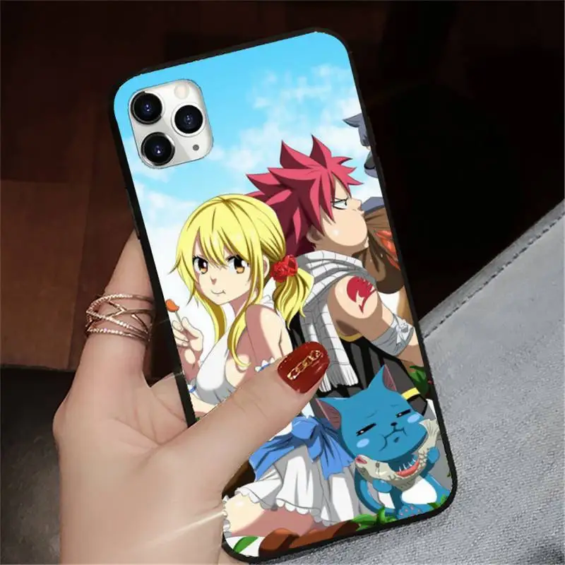 

Anime Manga Fairy Tail Cartoons Phone Case for iPhone 11 12 pro XS MAX 8 7 6 6S Plus X 5S SE 2020 XR
