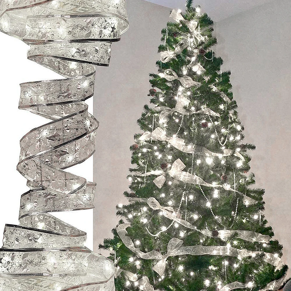 

Fairy String Lights Waterproof 40 LED 4m Copper Wire Ribbon Bows Lights for Party Weddings Holiday Christmas Tree Decorations