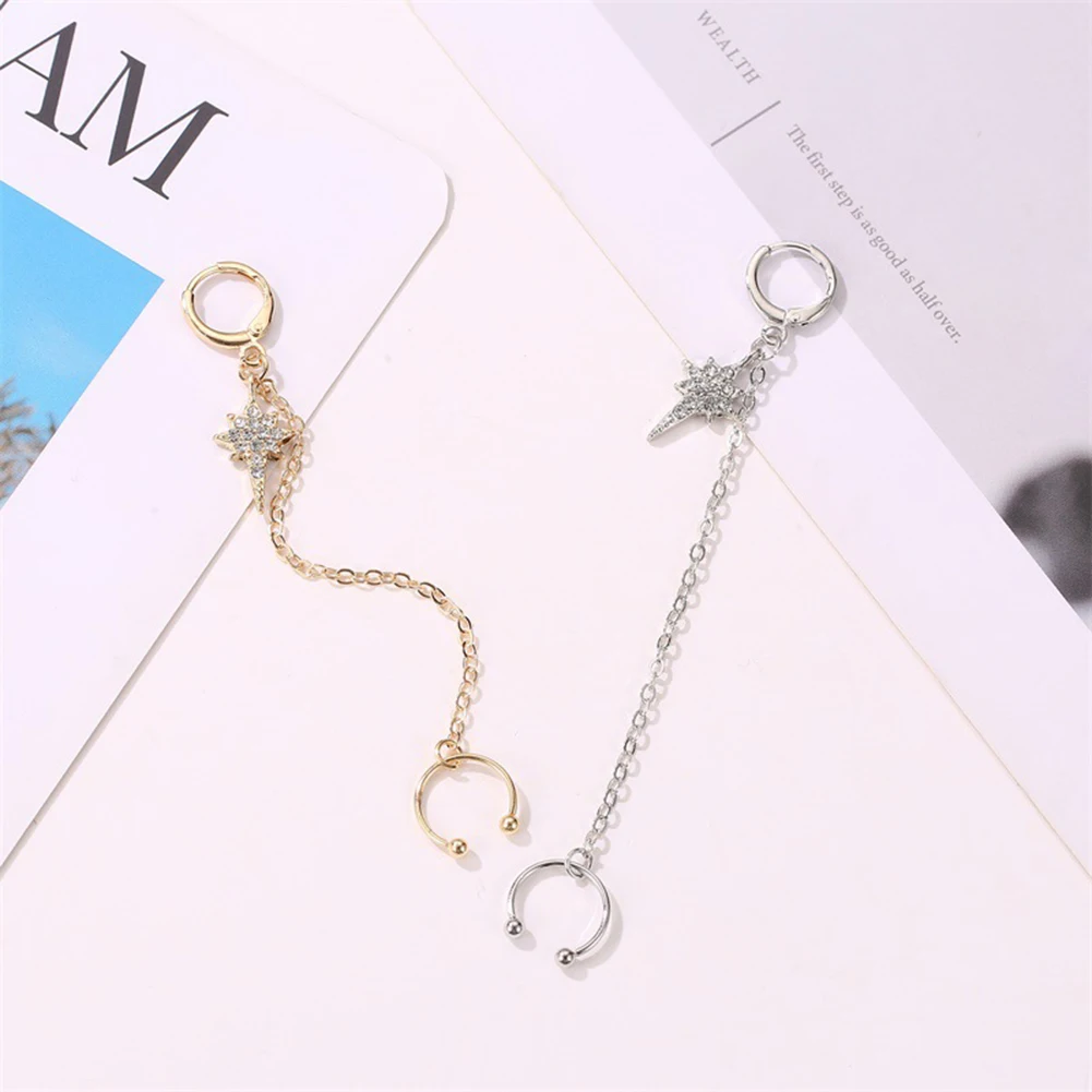 1 шт. богемные женские серьги-клипсы модные серьги-манжеты для ушей Клипсы из